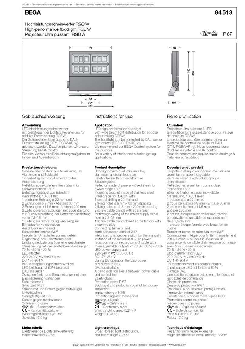 BEGA 84 513 User manual