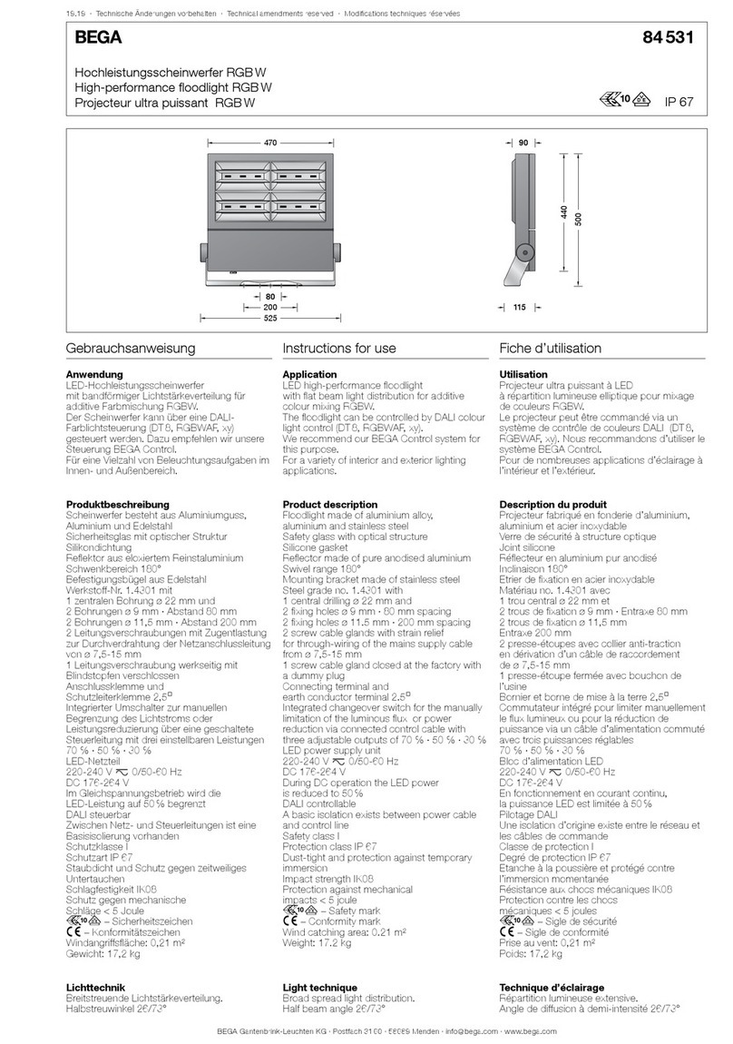 BEGA 84 531 User manual