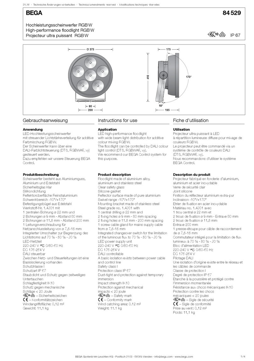 BEGA 84 529 User manual