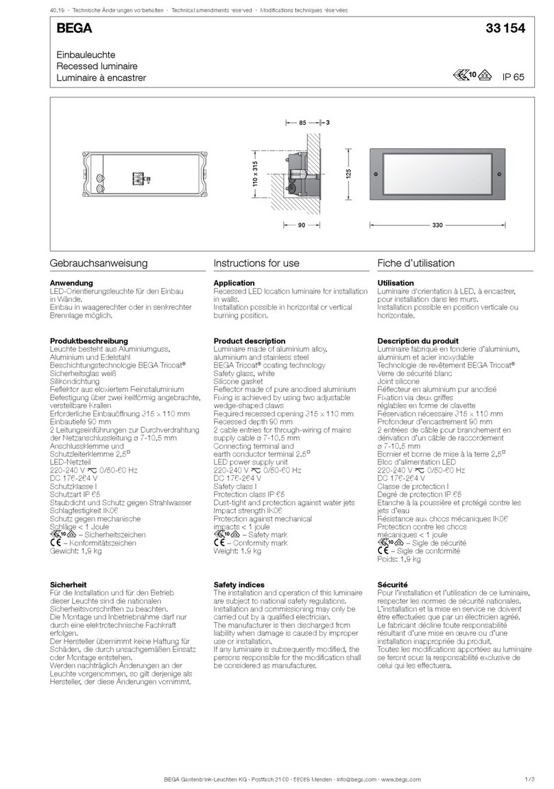 BEGA 33 154 User manual