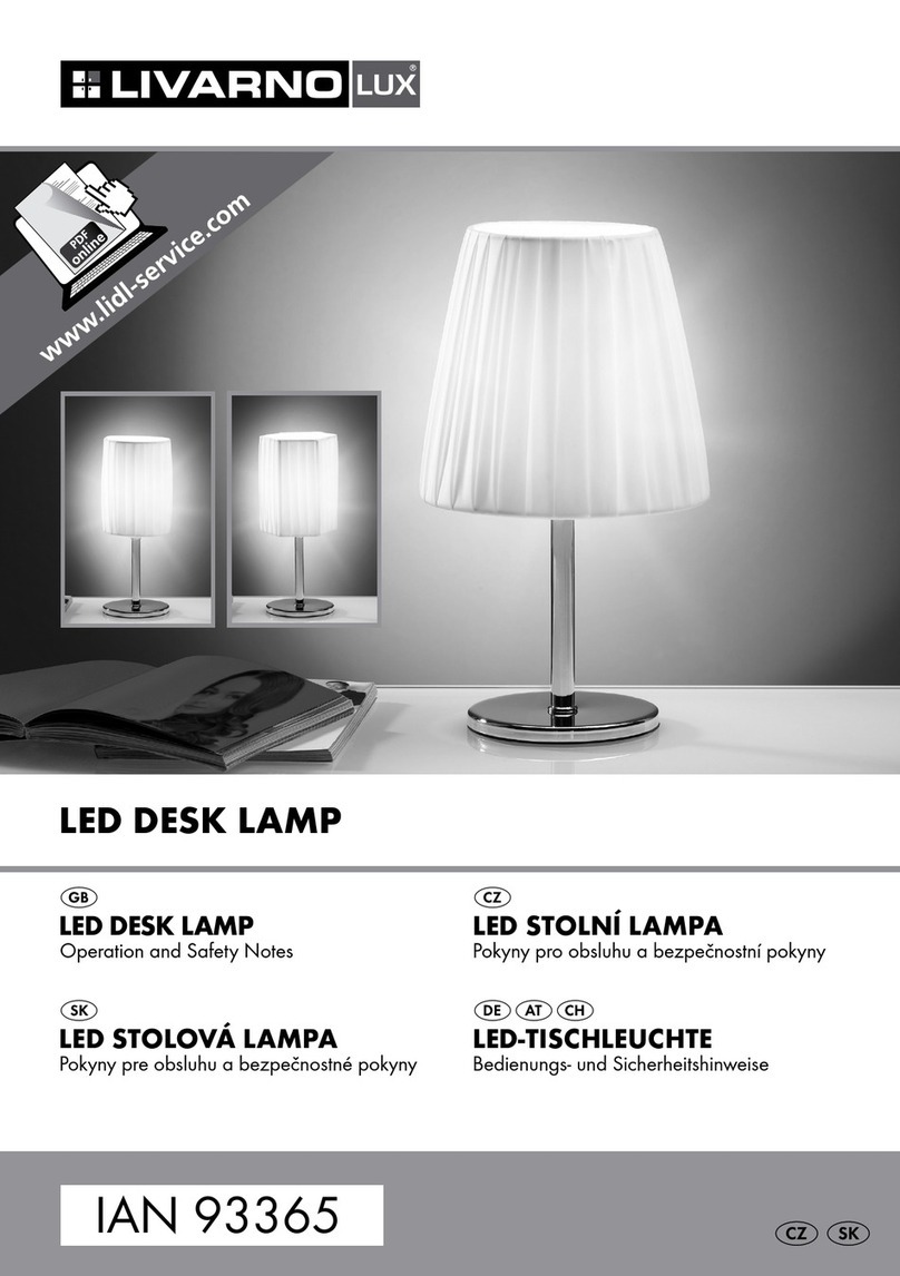 LIVARNO LUX 7424-018L Operation and safety notes