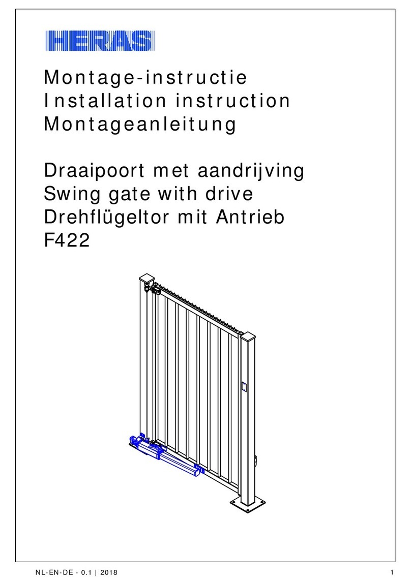 Heras F422 Installation instruction