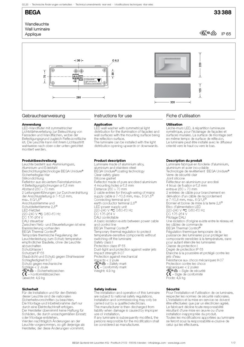 BEGA 33 388 User manual
