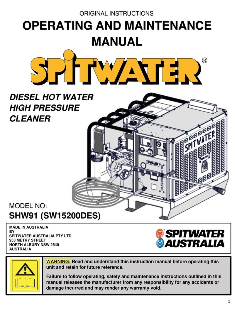 Spitwater SHW91 Operating instructions