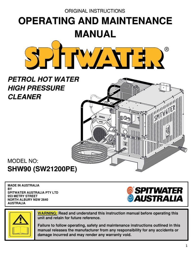 Spitwater SHW90 Operating instructions Spitwater SHW90 Operating instructions