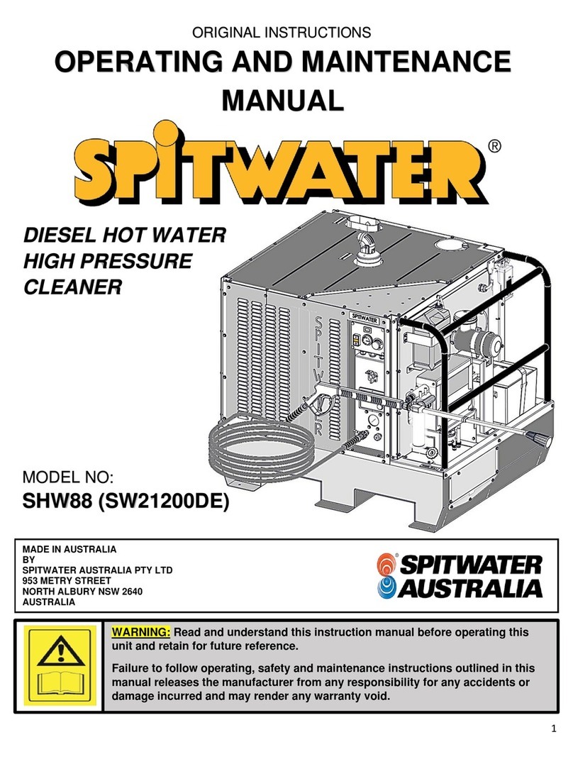 Spitwater SHW88 Operating instructions Spitwater SHW88 Operating instructions