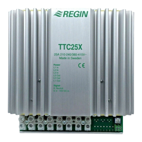 Regin TTC25X instruction manual