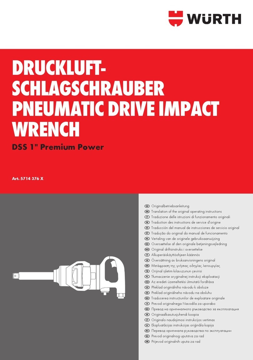 Würth DSS 1" Premium Power operating instructions