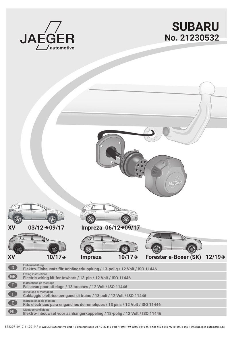 Jaeger 21230532 Fitting instructions