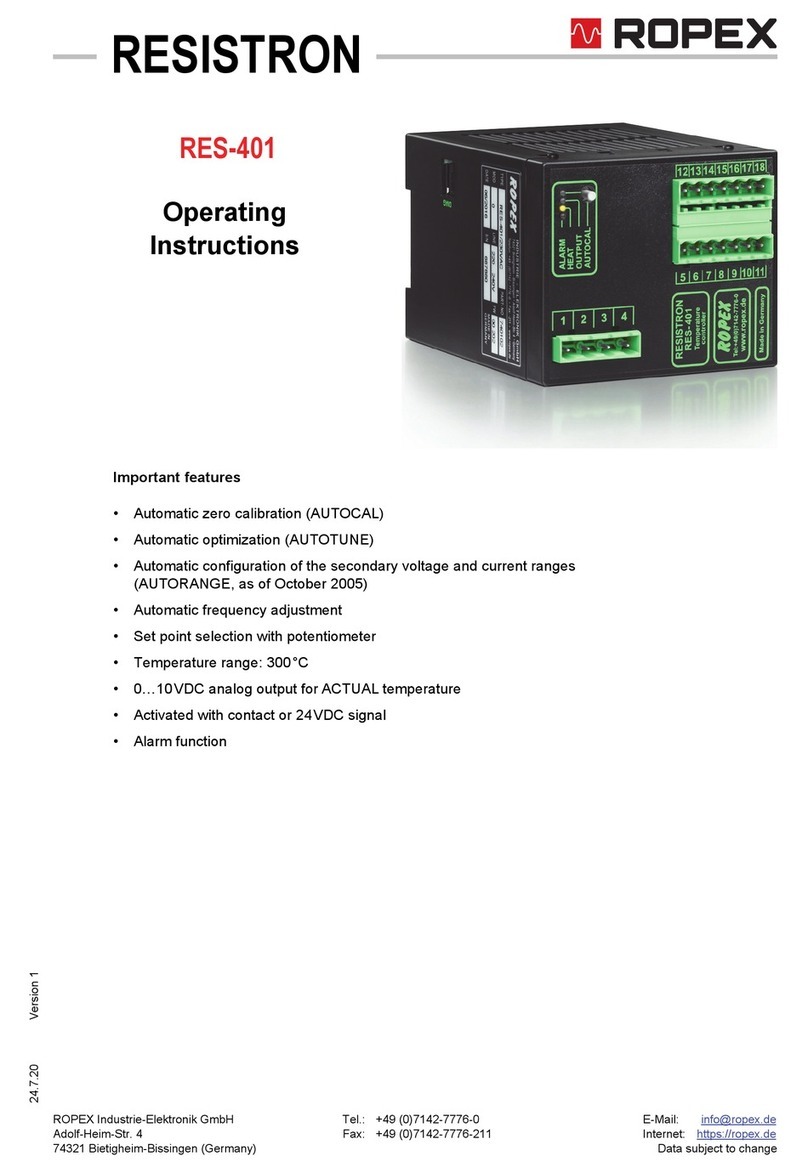 Ropex RESISTRON RES-401 User manual
