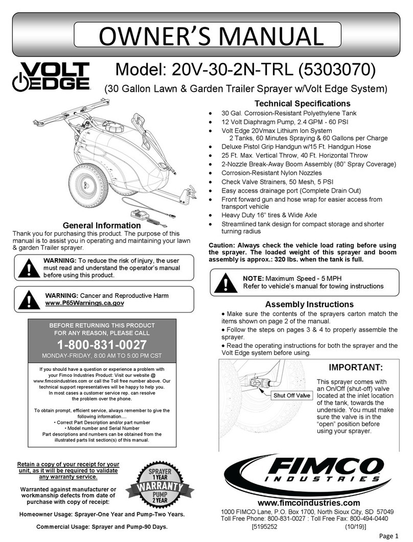 Fimco Volt Edge 20V-30-2N-TRL owner's manual