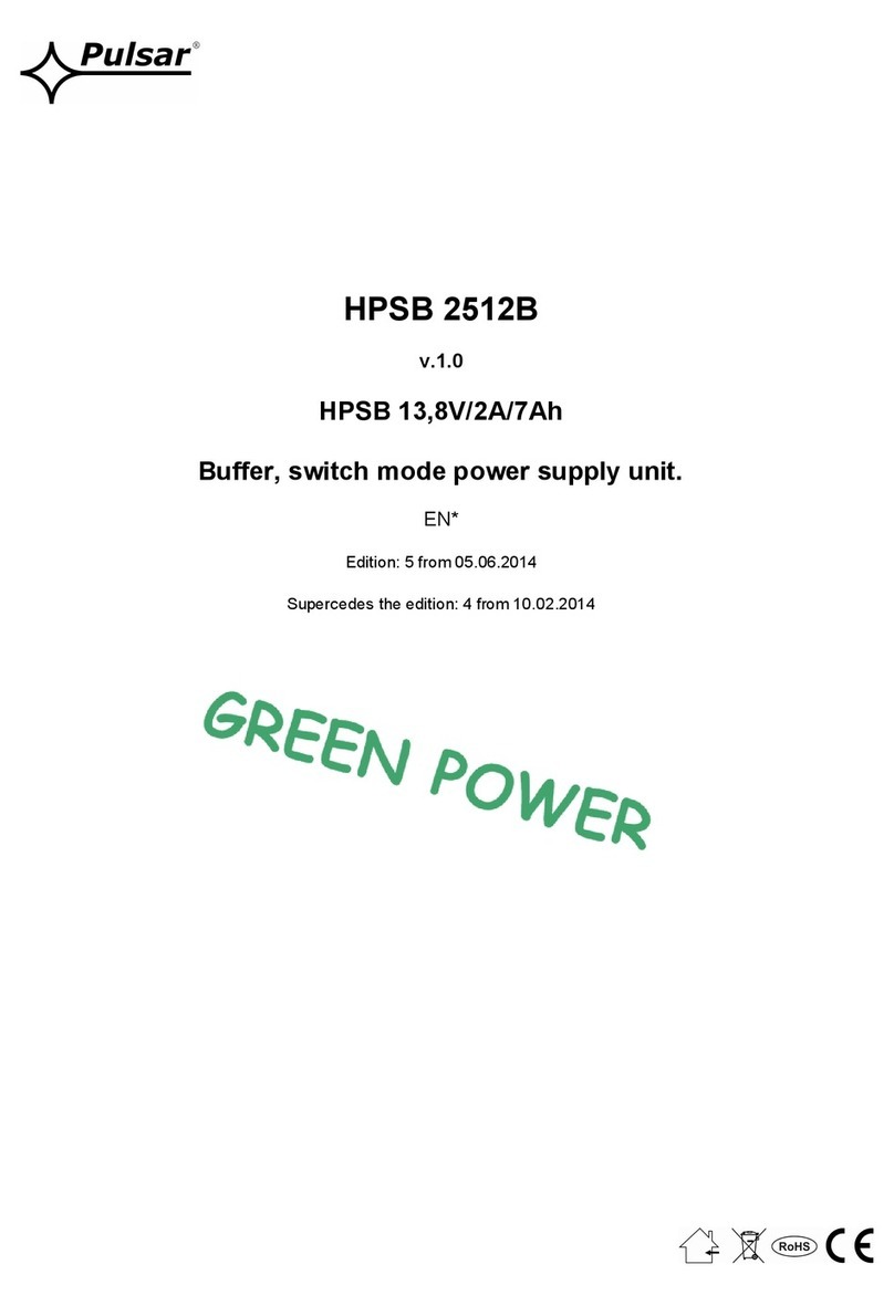 Pulsar GREEN POWER HPSB 2512B User manual