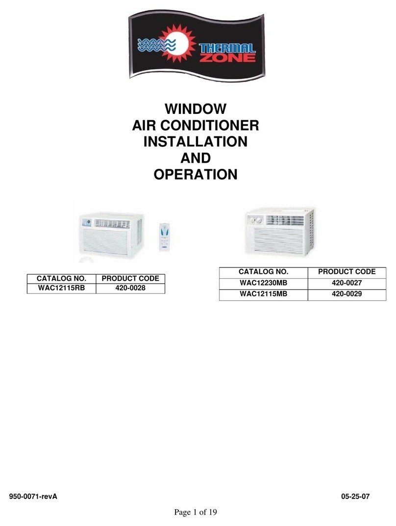 Thermal Zone WAC12115RB Owner's manual