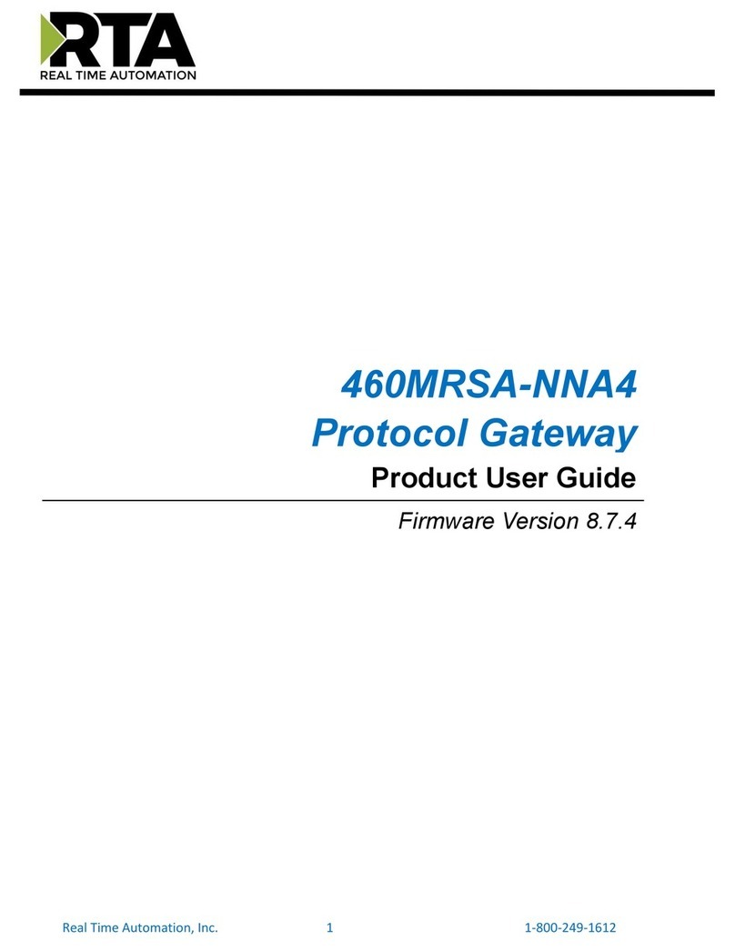 RTA 460MRSA-NNA4 Specification sheet