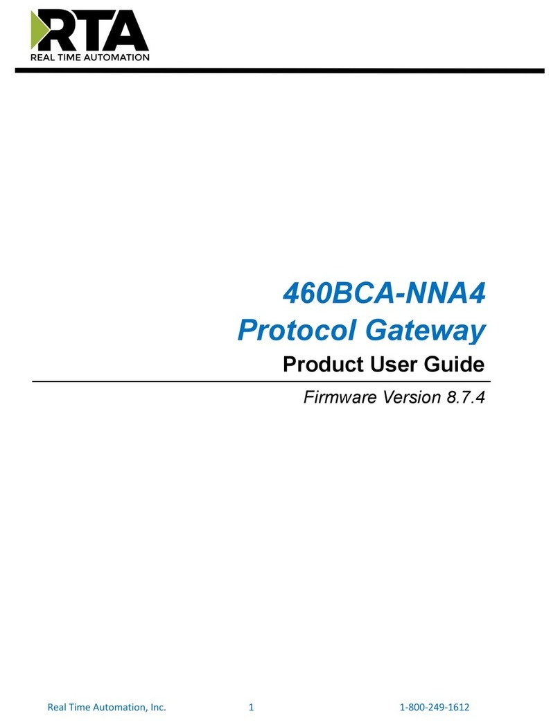RTA 460BCA-NNA4 Specification sheet