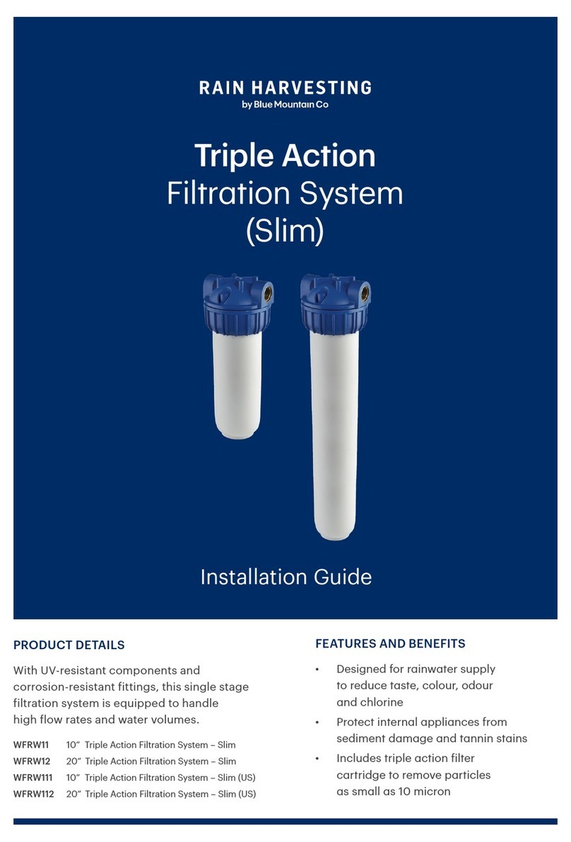 Blue Mountain RAIN HARVESTING WFRW11 installation guide