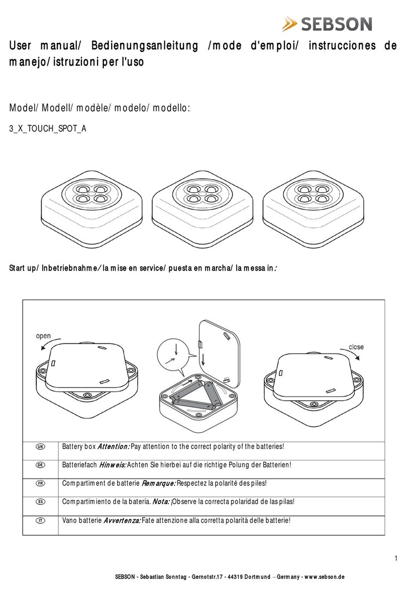 SEBSON 3 X TOUCH SPOT A user manual