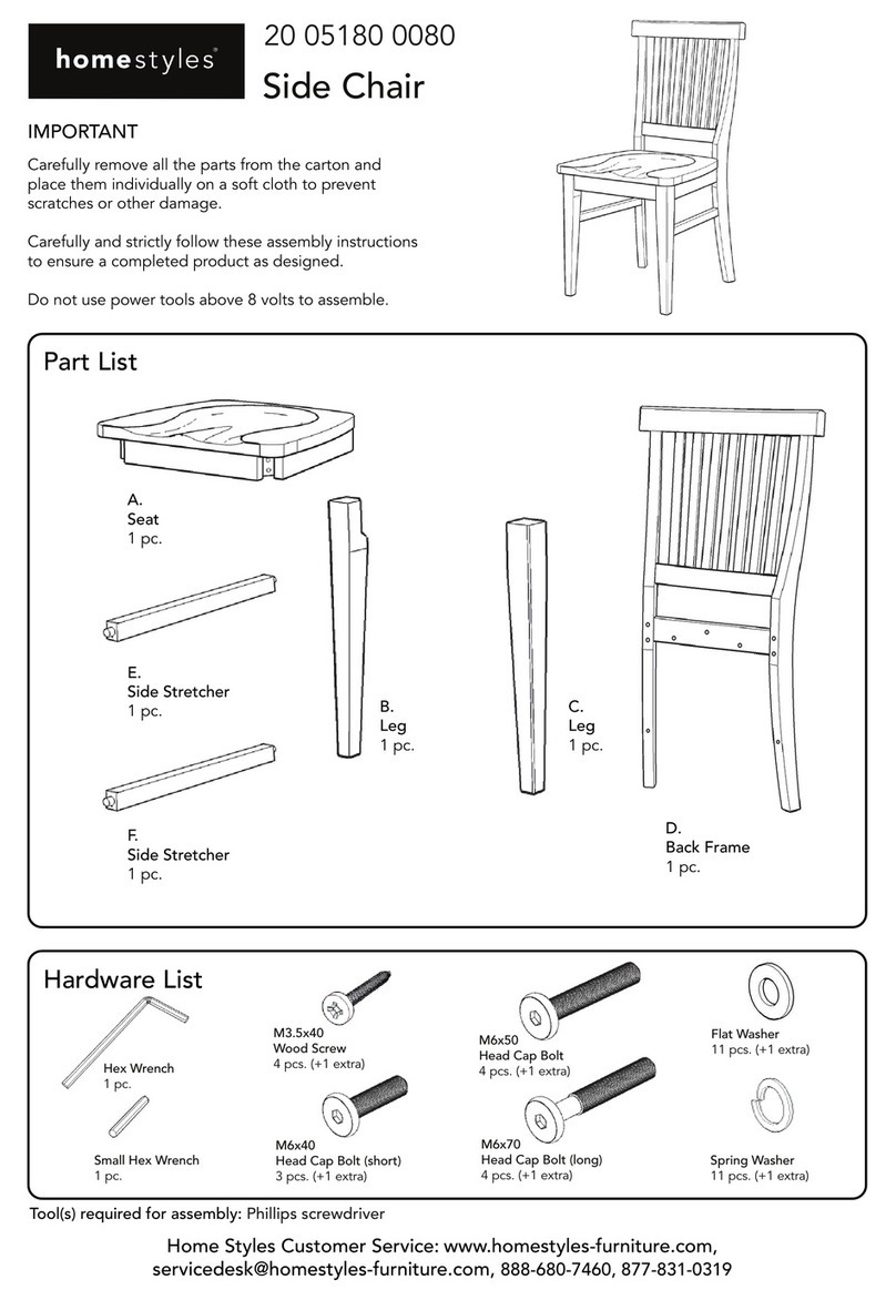 Home Styles 20 05180 0080 Assembly instructions