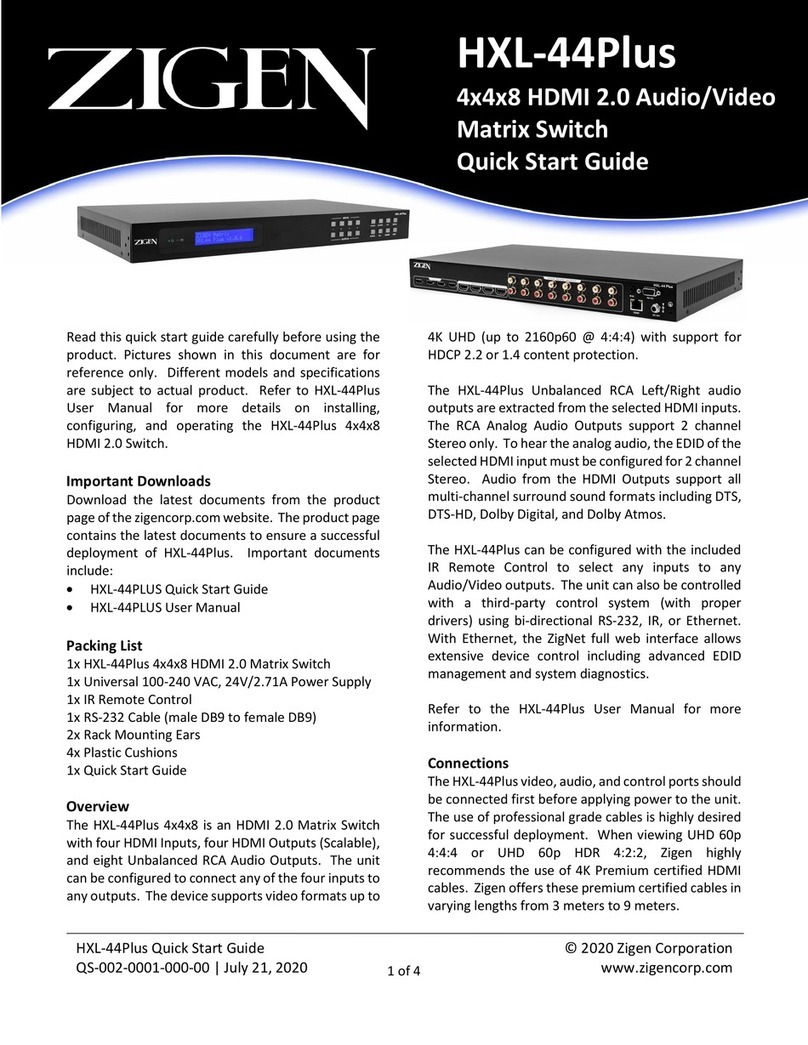 Zigen HXL-44Plus User manual