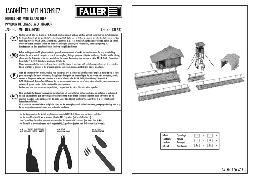 Faller HUNTER HUT WITH RAISED HIDE User manual