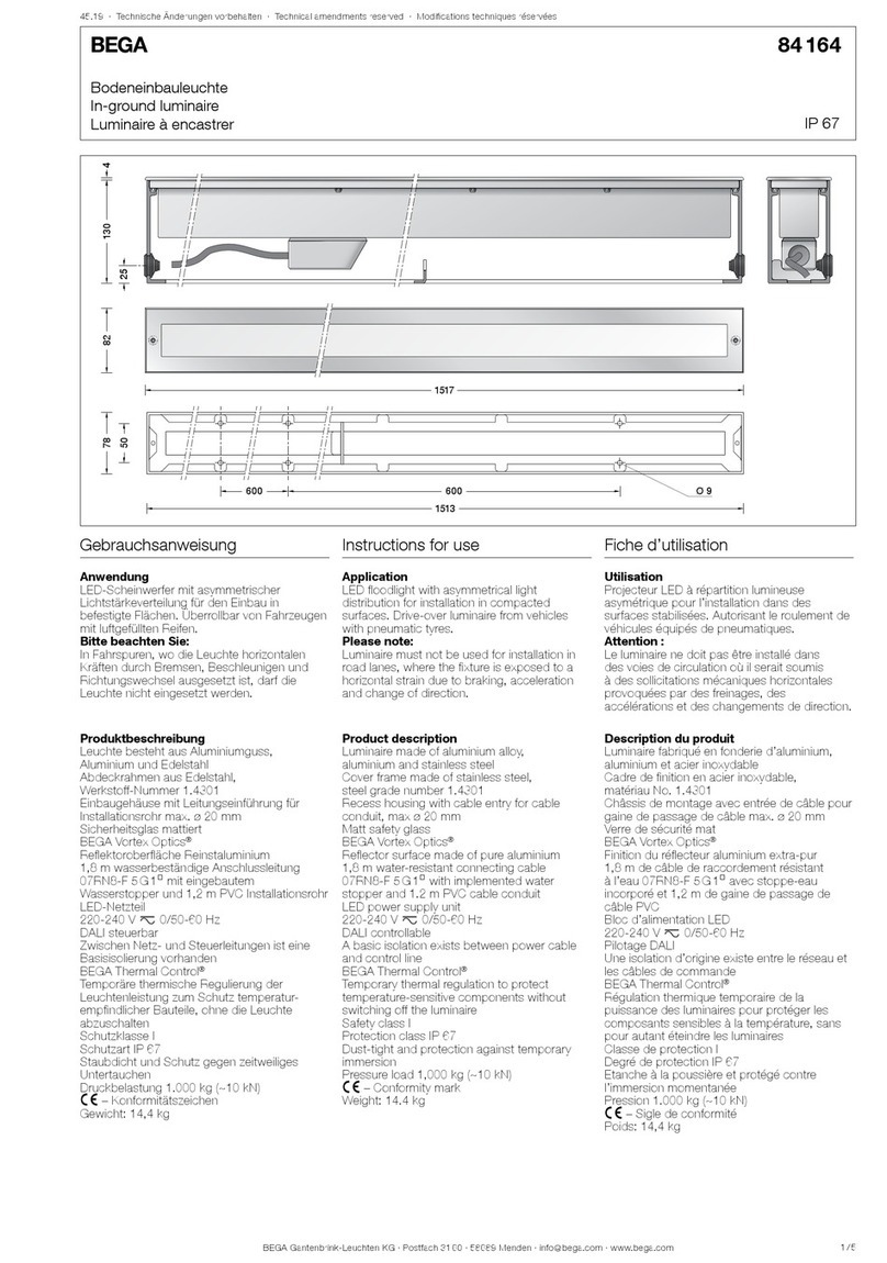 BEGA 84 164 Instructions for use