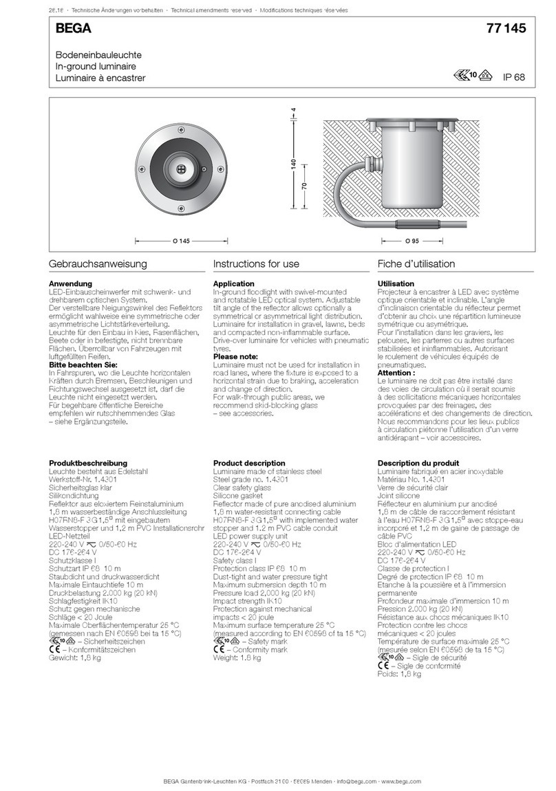 BEGA 77 145 User manual