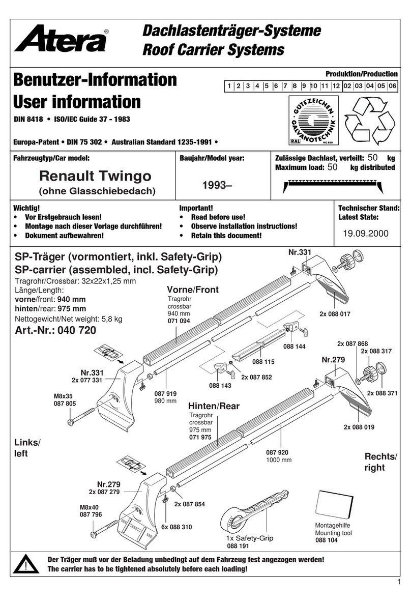 Atera 040 720 User information