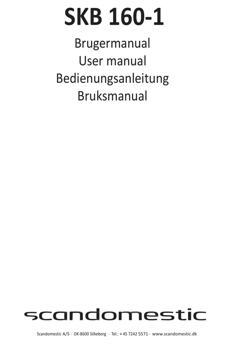 Scandomestic SKB 160-1 User manual
