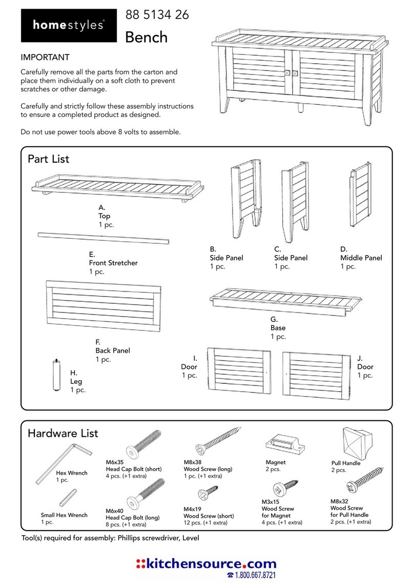 Home Styles 88 5134 26 manual
