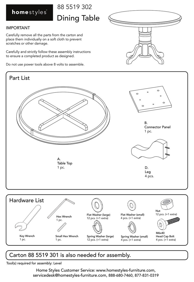 Home Styles 88 5519 302 quick start guide