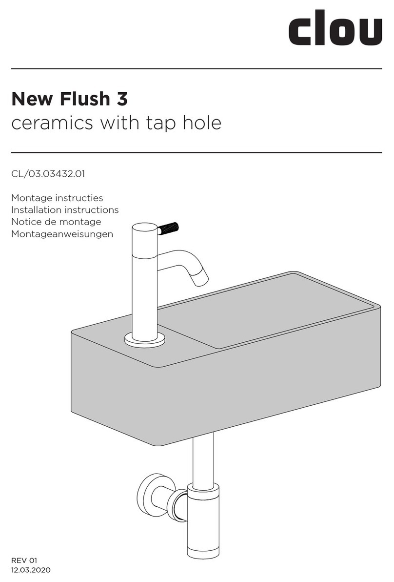 Clou New Flush 3 CL/03.03432.01 User manual