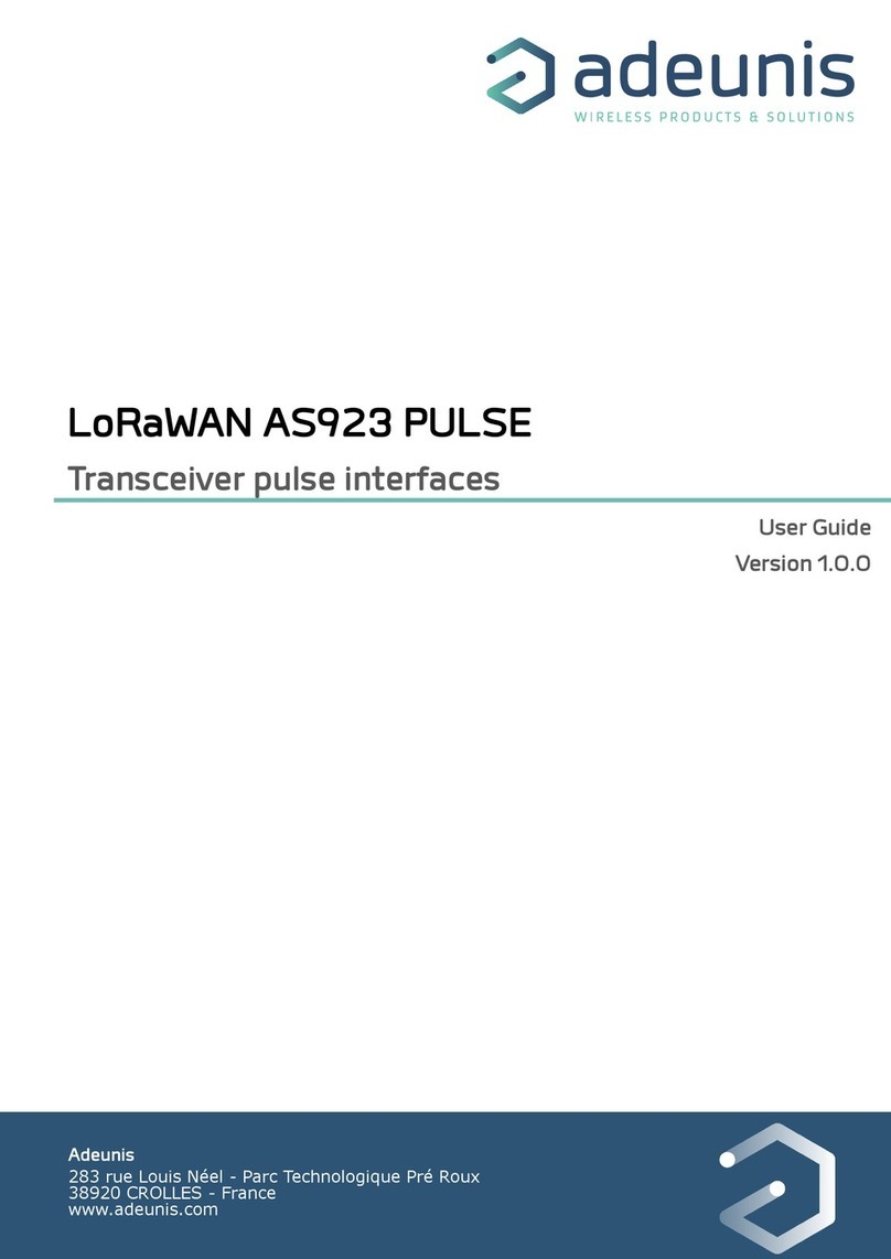 Adeunis RF LoRaWAN AS923 PULSE user guide
