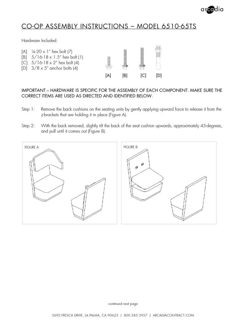 Arcadia 6510-65TS CO-OP ASSEMBLY INSTRUCTIONS