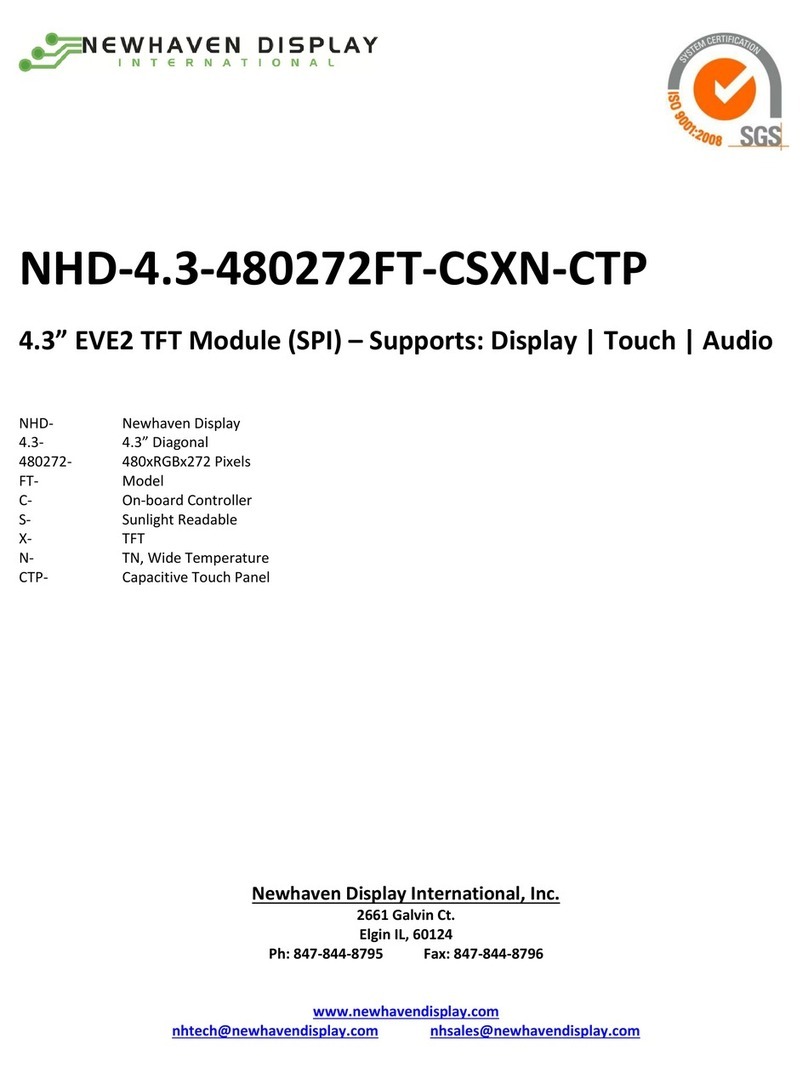 Newhaven Display International NHD-4.3-480272FT-CSXN-CTP manual