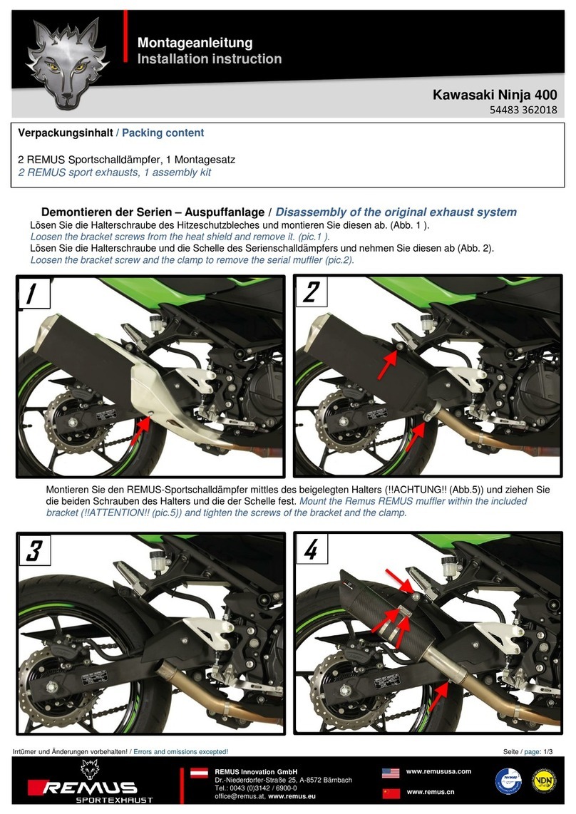 Remus 54483 362018 User manual