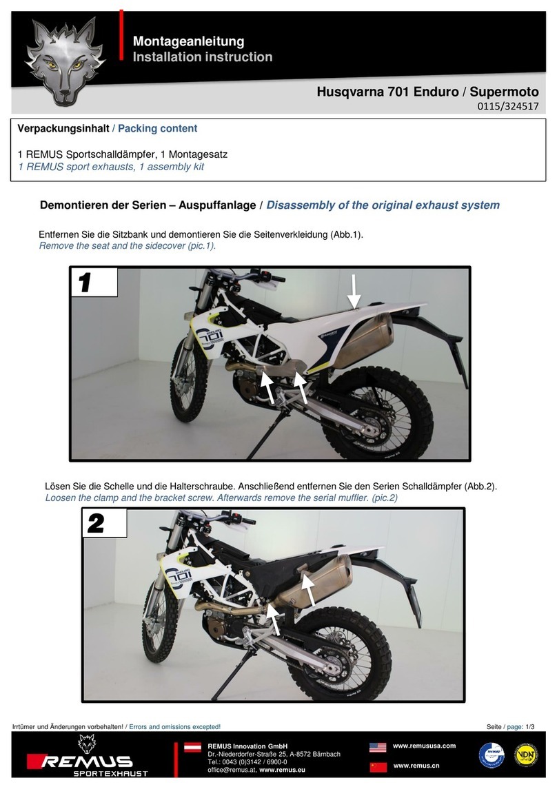 Remus 0115/324517 User manual
