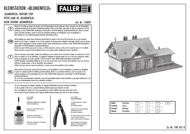 Faller 110097 User manual Faller 110097 User manual