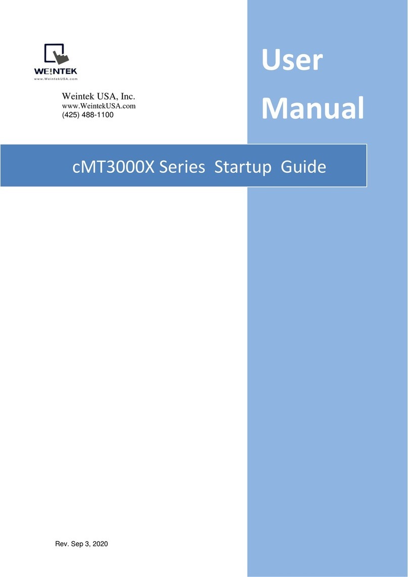 weintek cMT3000X Series Startup guide