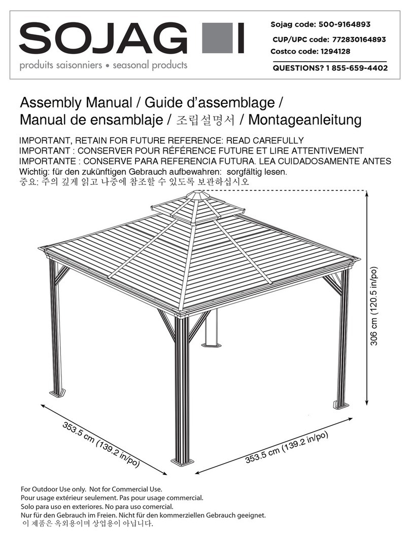 Sojag 500-9164893 Assembly manual