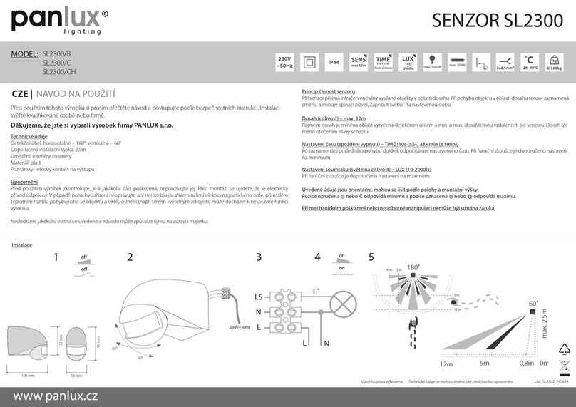Panlux SENZOR SL2300 instructions Panlux SENZOR SL2300 instructions