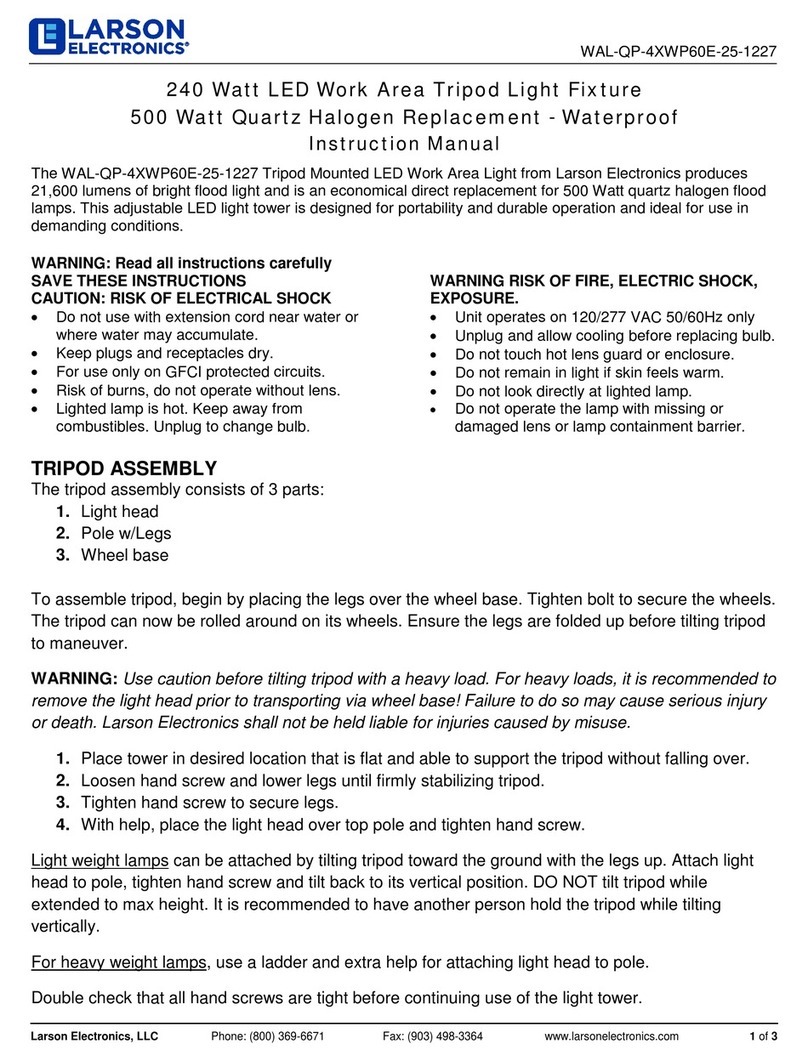Larson Electronics WAL-QP-4XWP60E-25-1227 instruction manual