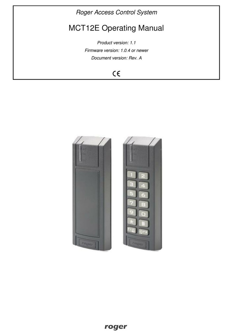 Roger MCT12E User manual