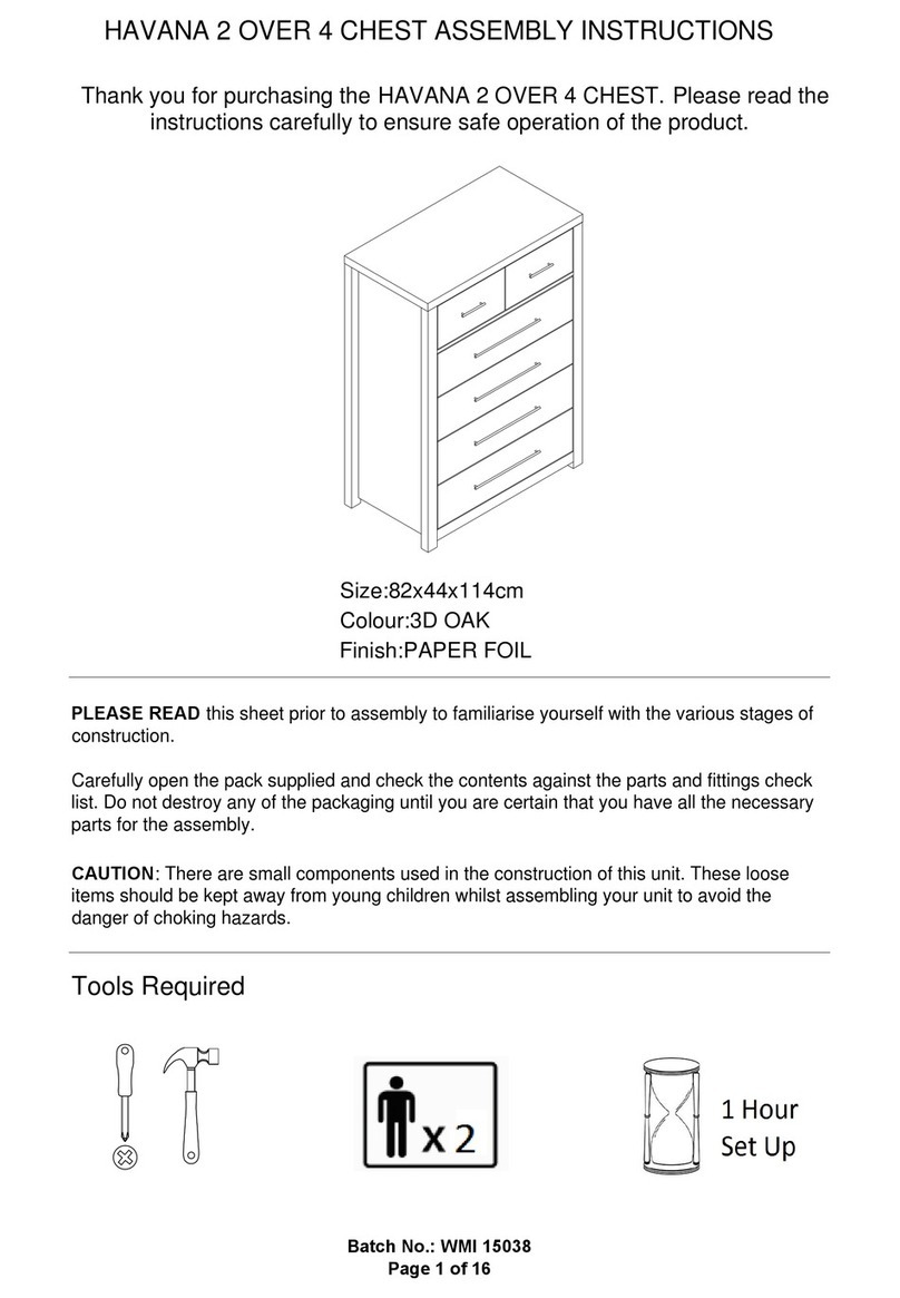 GFW HAVANA 2 OVER 4 CHEST User manual GFW HAVANA 2 OVER 4 CHEST User manual