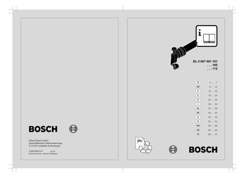 Bosch DL 0 607 561 101 User manual