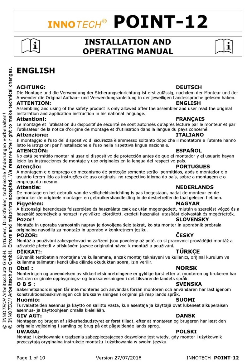 Innotech POINT-12 Installation and operating manual