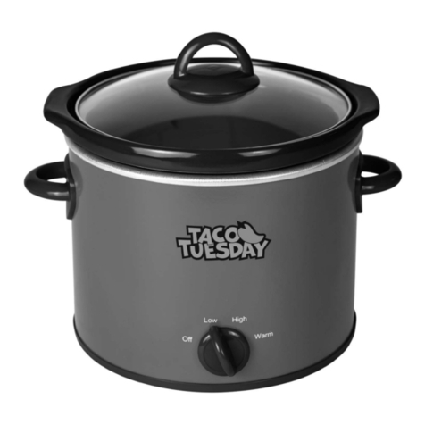 Nostalgia Electrics TACO TUESDAY TTRDP4RD Quick guide