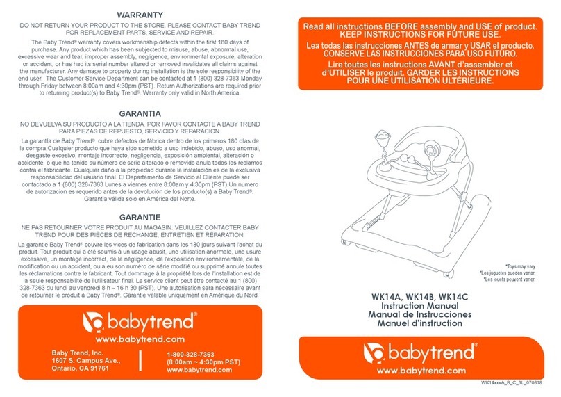 Baby Trend WK14A User manual