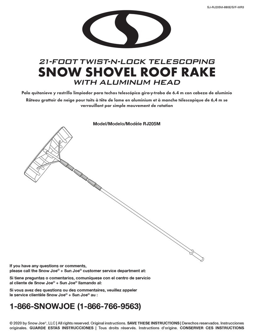 SNOWJOE RJ205M User manual