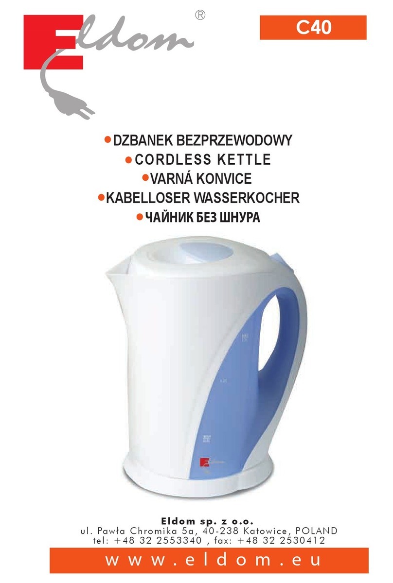 Eldom C40 User manual Eldom C40 User manual