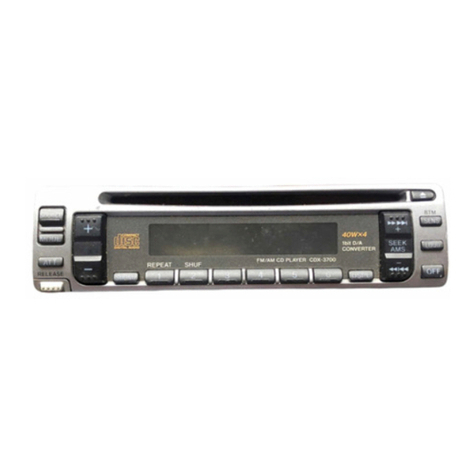 Sony CDX-3700 User manual